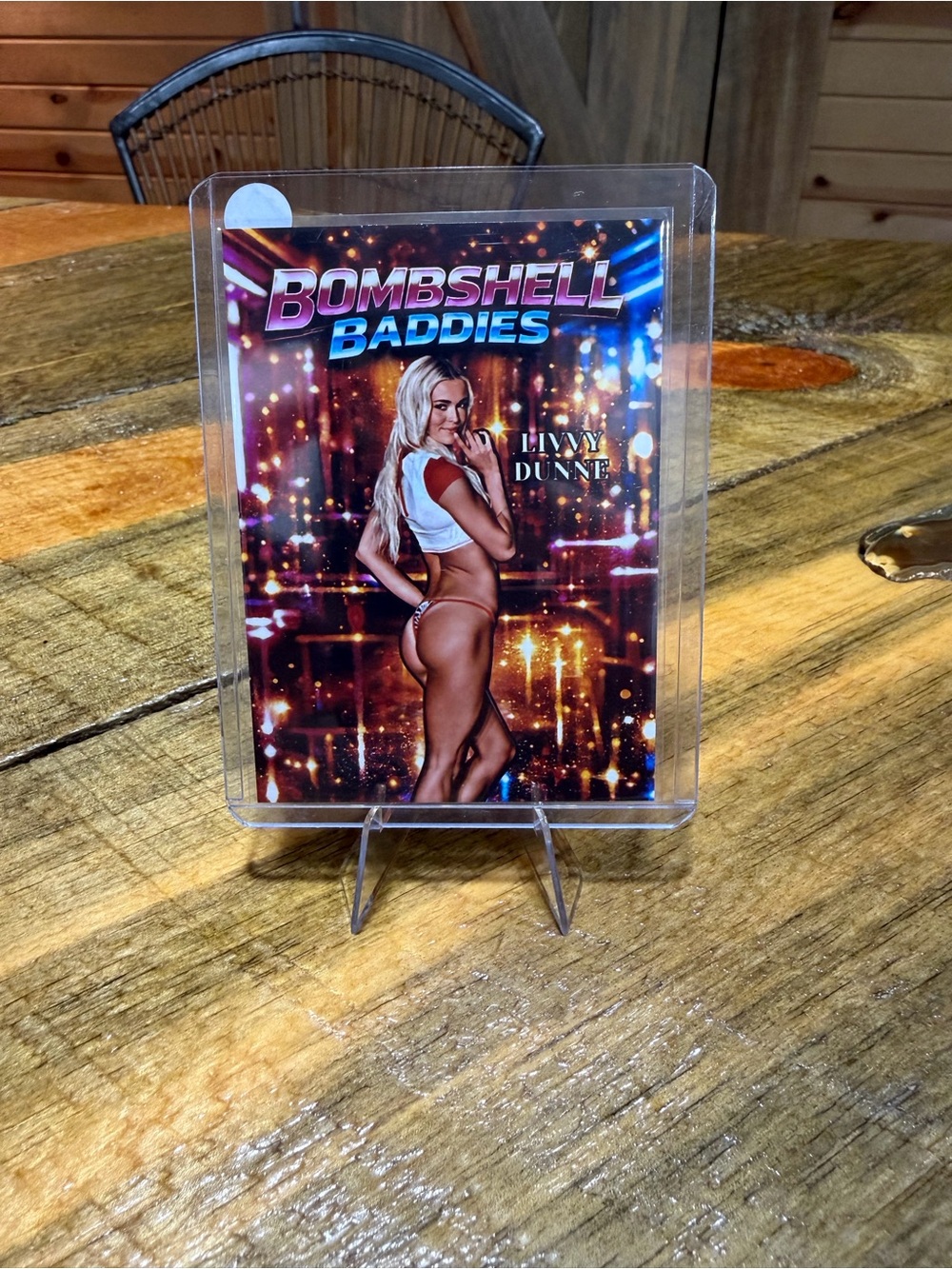 Livvy Dunne Bombshell Baddies Trading Card - Red & Gold